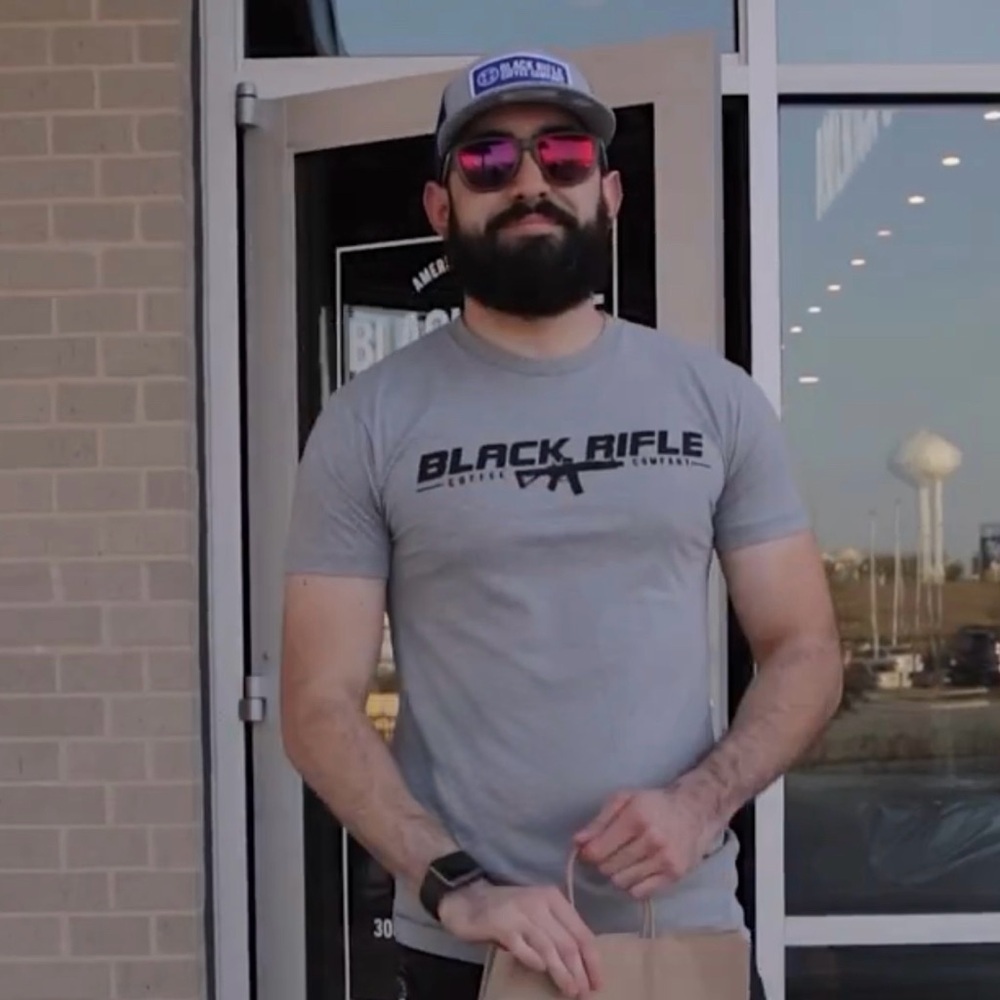 NIP Black Rifle Coffee Company AR Tshirt in Heather Grey